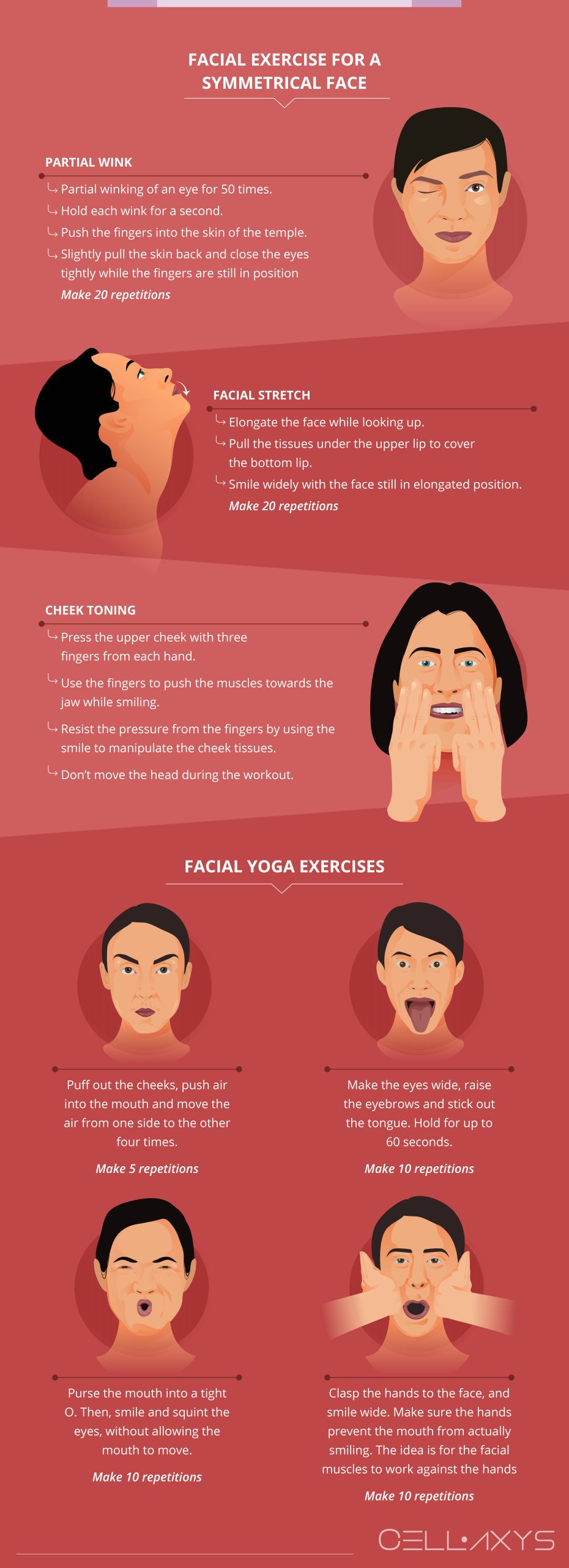 Facial Exercise for a Symmetrical Face