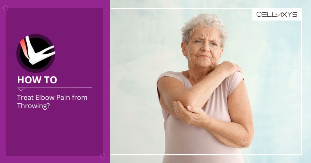 how to treat elbow pain from throwing